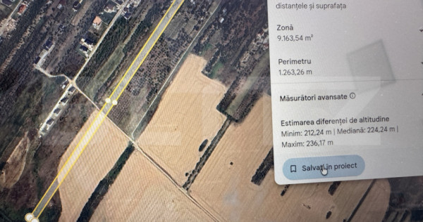 Proprietate dubla deschidere, 9.165 mp, zona Cocosesti