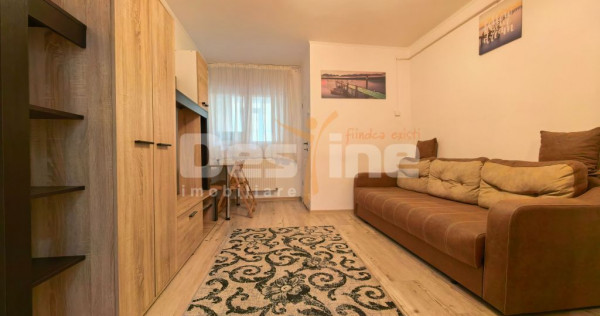 Garsonieră renovată mobilată 23 mp balcon CT parter mu...