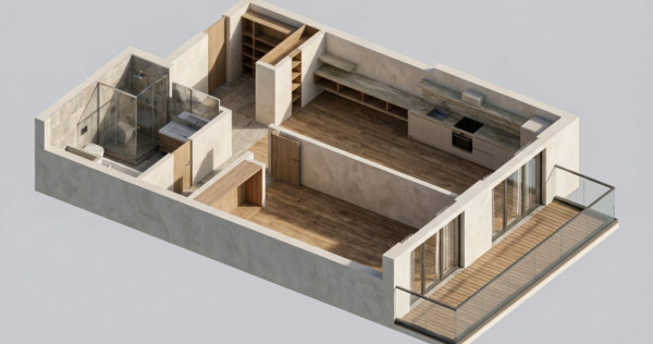 OPORTUNITATE! Ansamblu NZEB! 2 Camere si balcon, Dambul-Rotu