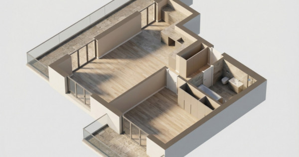 OPORTUNITATE! Ansamblu NZEB! 2 Camere terasa si balcon, Damb