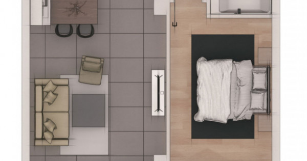 Apartament 2 camere, 50,42mp, ansamblu NZEB, zona Terra
