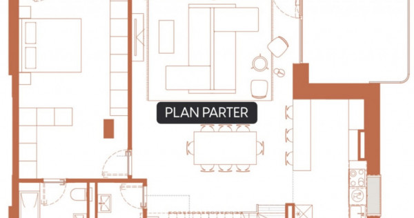 Apartament cu 5 camere 143.7 mp 2 terasa si 1 logie in Hexag
