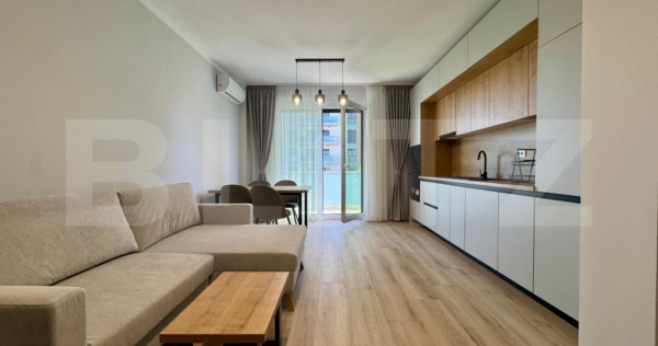 Apartament 2 camere, 55 mp, parcare, zona Grand Hill
