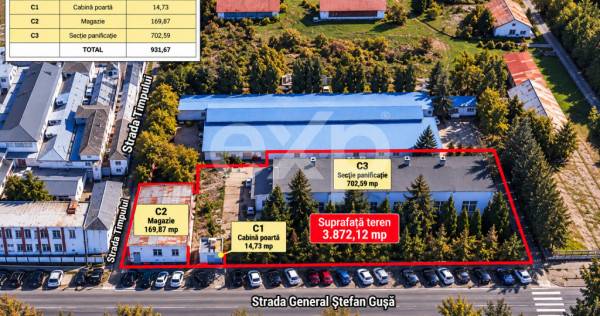 Proprietate de v&acirc;nzare pentru investiție&ndash;teren 3874mp+co