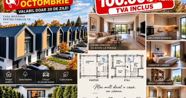 Casa 4 camere de vanzare| pret de apartament| 115 mp constru