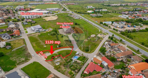 Teren pentru investiție 1.120 mp in Via Carmina Vladimirescu