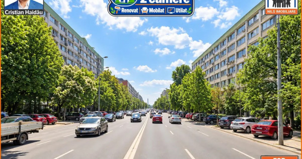 Apartament / Birou | 2 camere | Renovat | Mobilat | Utilat | Tineretul