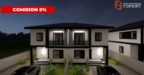 Comision 0% Duplex de vanzare, 4 camere, teren 466 mp - Mosn