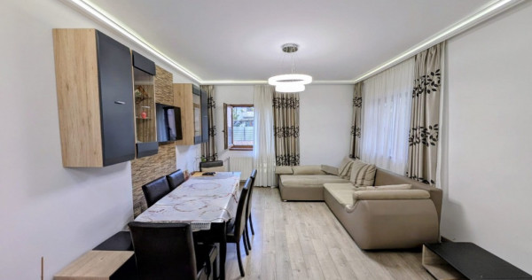 Duplex 4 camere, mobilat complet, curte mare, zona Cetatii, Floresti
