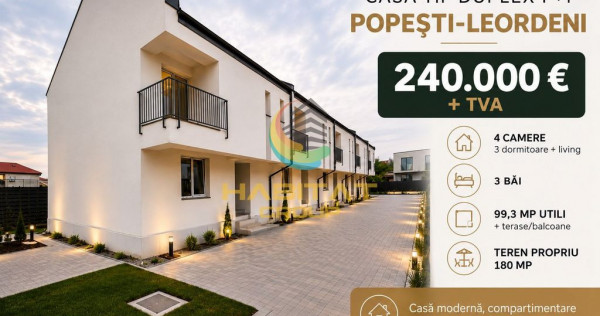 V&acirc;nzare Casa &Icirc;nșiruită | 118 mp | P+1 | Popești Leordeni