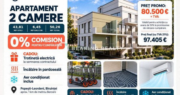 0% comision | 2 camere compact | metrou Berceni