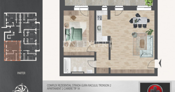 2 Camere Decomandat | Bloc Boutique | 7 min Metrou N.Teclu |