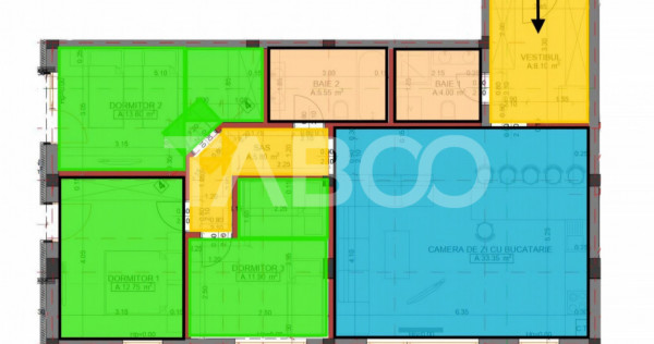 Apartament 4 camere decomanda 2 bai 95 mpu parcare Arhitecti