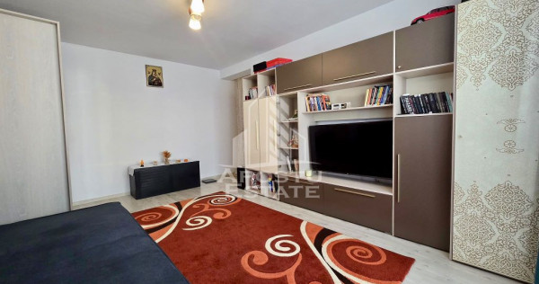 Apartament cu 1 camera de vanzare, mobilat, decomandat,Giroc,la asfalt
