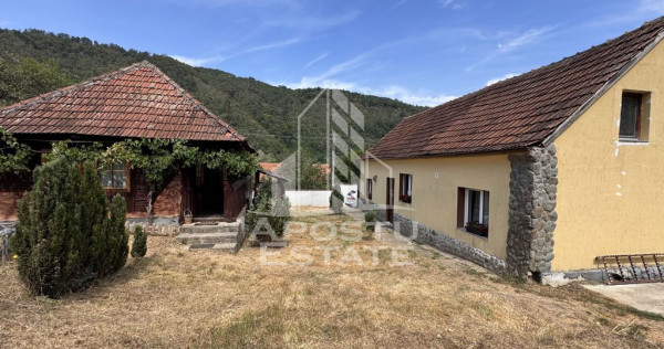 Casa batraneasca, renovata complet, teren 640mp, in Dabaca, Hunedoara