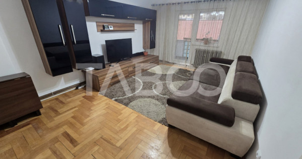 Apartament de inchiriat Central 3 camere balcon 2 bai mobila