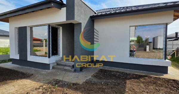 Casă individuală modernă pe parter &ndash; 3 camere decomandate, teren 375 mp.