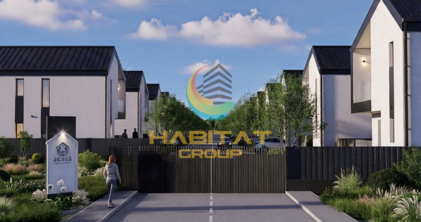 Vilă nordică P+1+Pod, 5 camere, 3 băi, complex securizat, facilități VIP