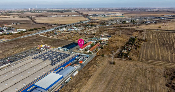 Hală industrială l&acirc;ngă DEDEMAN, teren 1337 mp si construcție de 814 mp